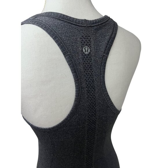 Lululemon Swiftly Tech Womens Dark Gray Racerback Tank Top Small Stretch Mesh - Picture 10 of 10